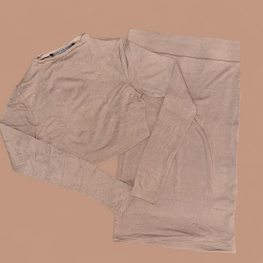 xs naked wardrobe bodycon crop top and skirt coord set